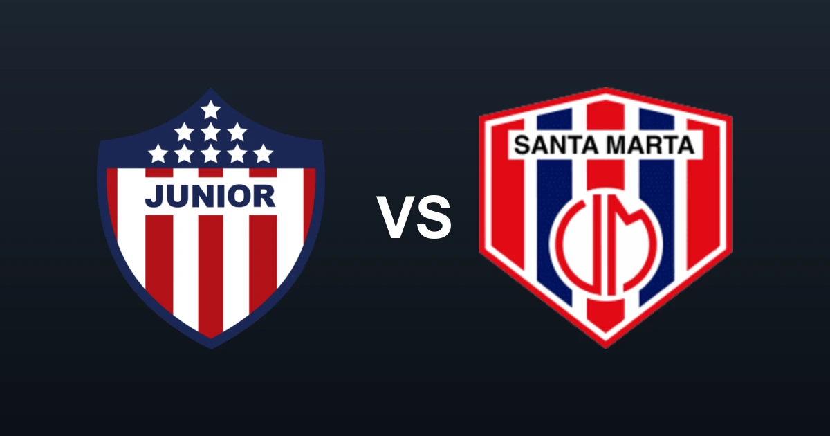 Crest matchup: Junior de Barranquilla versus Unión Magdalena, the two clubs of the Clásico Costeño.